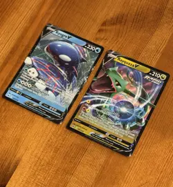 Rayquaza V & Kyogre V, Crown Zenith (2023) Pokemon TCG Cards Lot of 2 - Image 2