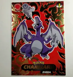 Charizard Shadow Crystal Card Collection #1 Gold Flame Holo 2024 Full Art Rare - Image 1