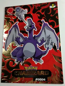 Charizard Shadow Crystal Card Collection #1 Gold Flame Holo 2024 Full Art Rare - Image 3
