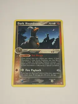 Pokemon Card Dark Houndoom 37/109 Team Rocket Returns Non Holo Uncommon MP/LP - Image 1
