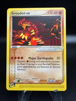 Pokemon Nintendo Power Black Star Promo GROUDON EX Non-Holo Promo #002 - Image 1