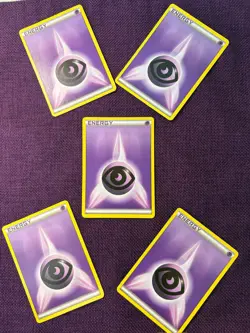 Lot Of 10 Pokemon Psychic Energy Cards no nos: 5 Reverse Holo 2011 + 5 Reg 2013 - Image 3