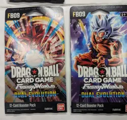 Dragon Ball Fusion World Card Game Dual Evolution FB09 Booster Lot Of 12 English - Image 3