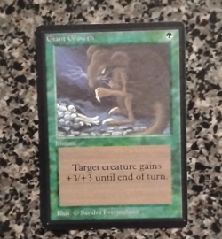 Magic: The Gathering Beta Giant Growth Instant Green Regular Sandra Everingham - Image 1