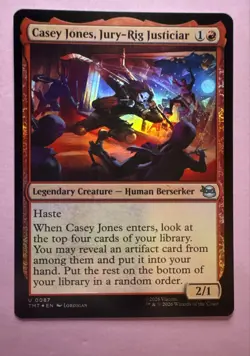 Casey Jones, Jury-Rig Justiciar TMNT MTG Foil U0087 - Image 1