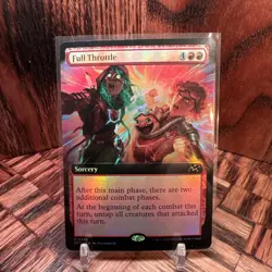 Full Throttle Extended Art 0386 MTG Aetherdrift Rare NP Foil - Image 1