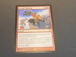 2004 WotC MAGIC the Gathering DARKSTEEL unplayed mint rare SAVAGE BEATING - Image 2