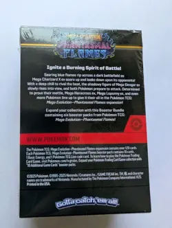 Pokemon TCG Mega Evolution Phantasmal Flames Booster Bundle Sealed 6 Packs - Image 2