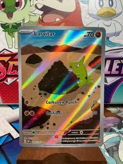 Larvitar 203/197 Illustration Rare - Obsidian Flames - Pokemon TCG - SHIPS FAST - Image 1