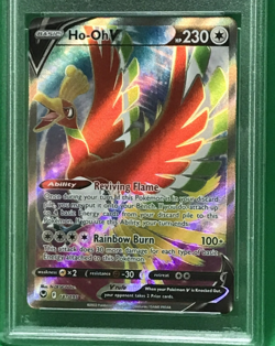 PSA 10 GEM Mint Ho-Oh V 187/195 FULL ART HOLO Silver Tempest Pokemon SWSH TCG - Image 4