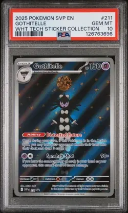 2025 POKEMON SVP EN-SV BLACK STAR PROMO #211 - GOTHITELLE 211 - PSA 10 - Image 3