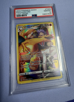 2022 POKEMON SWORD & SHIELD LOST ORIGIN #TG03 FULL ART/CHARIZARD PSA 10 - Image 1
