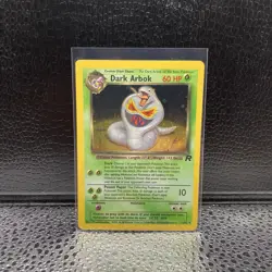 Pokemon Dark Arbok Team Rocket Holo Rare 2/82 Holo Swirl - Image 1