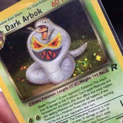 Pokemon Dark Arbok Team Rocket Holo Rare 2/82 Holo Swirl - Image 5