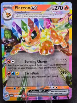 Pokemon TCG Flareon EX 014/131 Prismatic Evolutions Double Rare Holo NM - Image 1