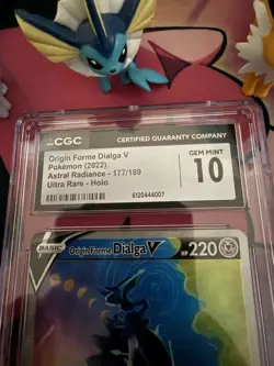 Pokemon Origin Forme Dialga V Ultra Rare Full Art Holo 177/189 CGC 10 - Image 2