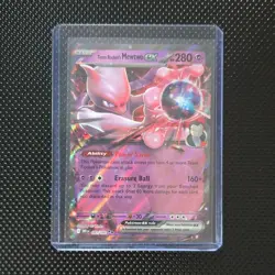 Pokemon TCG Team Rocket's Mewtwo ex Destined Rivals 081/182 Double Rare Holo 28… - Image 1