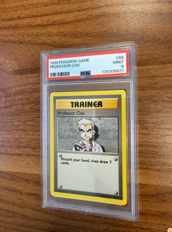 1999 POKEMON game #88 PROFESSOR OAK PSA 9 MINT - Image 1
