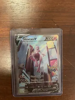 Mewtwo V Ultra Rare 030/078 Pokemon GO Holo 220 HP Super Psy Bolt Transfer Break - Image 1