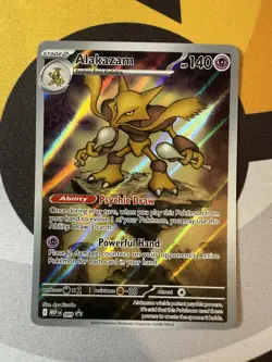 Pokemon Alakazam TCG MEP 009 Mega Evolution Black Star Promo - Image 1