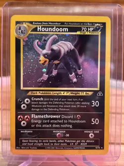 Houndoom Pokemon Card - 4/75 Neo Discovery Rare Holo - Image 1