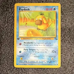 Pokemon Fossil Psyduck 53/62 - 1st Edition - 1999 - Non-holo - NM [#2] - Image 1