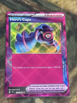 Hero's Cape ACE SPEC Rare Pokemon TCG SV05: Temporal Forces 152/162 - Image 1