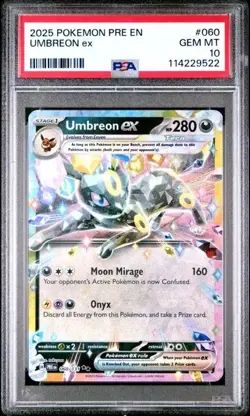 Pokemon TCG Umbreon EX 060/131 Prismatic Evolutions PSA 10 - Image 3