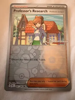 Pokemon TCG Professor's Research Juniper 085/086 BLK Professor Program Promo - Image 1