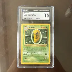 Pokemon Kakuna Base Set 2 47/130 2000 CGC Gem Mint 10 - Image 1
