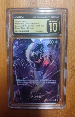 One Piece 2025 Zoro-Juurou JPN Legacy Of The Master ST18-004 SP CGC 10 Pristine - Image 1