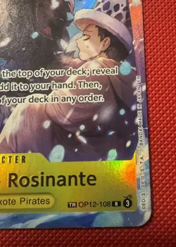 One Piece CCG Donquixote Rosinante TR Legacy of The Master OP12-108 Alt Art NM - Image 3