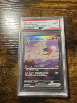 PSA 8 - 2023 Pokemon TCG EN-MEW 151 Charizard EX #199 Special Illustration Rare - Image 1