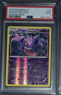 Pokemon XY Generations Gengar Reverse Foil #35/83 PSA 9 - Image 1