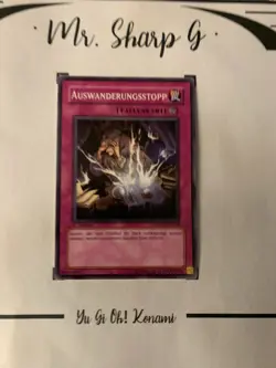 AUSWANDERUNGSSTOPP - 1. AUFLAGE PTDN-DE079 DEUTSCH Yu-Gi-OH! CARD COMMON 2008 - Image 2