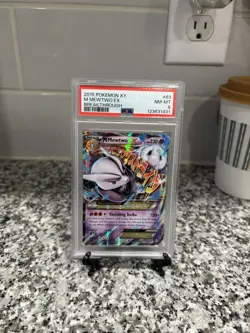Pokemon XY 2015 Breakthrough M Mewtwo-EX Card 63/162 NM Condition - Image 1