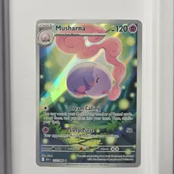Pokemon Musharna 117/086 Sv: Black Bolt Illustration Rare Holo Card HP 120 - Image 1