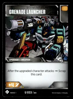 2020 Transformers Card Game Grenade Launcher #33 - Image 1