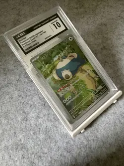 CGC GEM MINT 10 Snorlax 181/165 SV2A Japanese Pokemon Card 151 Art Rare - Image 1