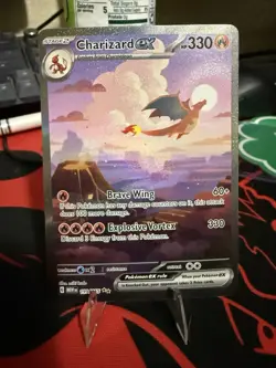Pokemon TCG Charizard EX Scarlet & Violet 151 Card 199/165 - Image 1