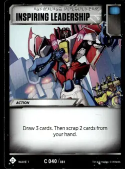 2020 Transformers Card Game Inspiring Leadership #40 - Image 1