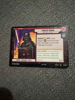 Darth Vader Leader Star Wars Unlimited Spark of Rebellion Starter Deck Exclusive - Image 1