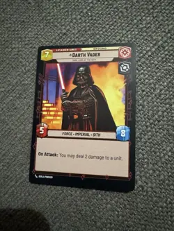 Darth Vader Leader Star Wars Unlimited Spark of Rebellion Starter Deck Exclusive - Image 2