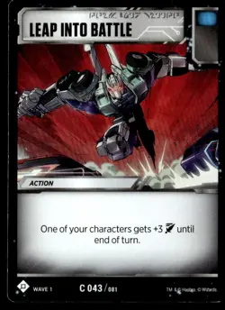 2020 Transformers Card Game Leap Into Battle #43 - Image 1