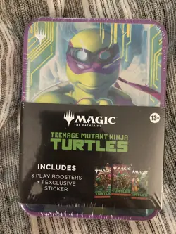 Lot Of 5 NEW Magic The Gathering TEENAGE MUTANT NINJA TURTLES TMNT Tins SET - Image 3