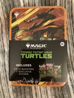 Lot Of 5 NEW Magic The Gathering TEENAGE MUTANT NINJA TURTLES TMNT Tins SET - Image 5