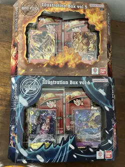 One Piece TCG Illustration Box Vol.5 and Vol.6 New Sealed Bundle Eng Version - Image 1