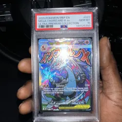 2025 Pokemon MEP EN-ME Black Star Promo #023 Mega Charizard X EX PSA 10 - Image 1