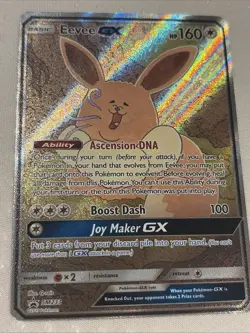 Pokemon TCG Eevee GX SM233 Full Art Promo Black Star Ultra Rare Holo NM - Image 1