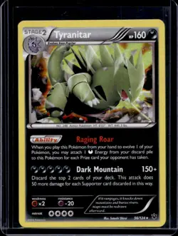 2016 Pokemon XY Fates Collide Tyranitar Holo #56/124 - Image 1